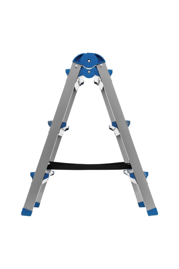 Стремянка двухсторонняя 3 ступени, сталь профиль, стальные ступени, Сибртех