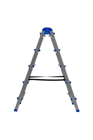 Стремянка двухсторонняя 5 ступеней, сталь профиль, стальные ступени, Россия Сибртех