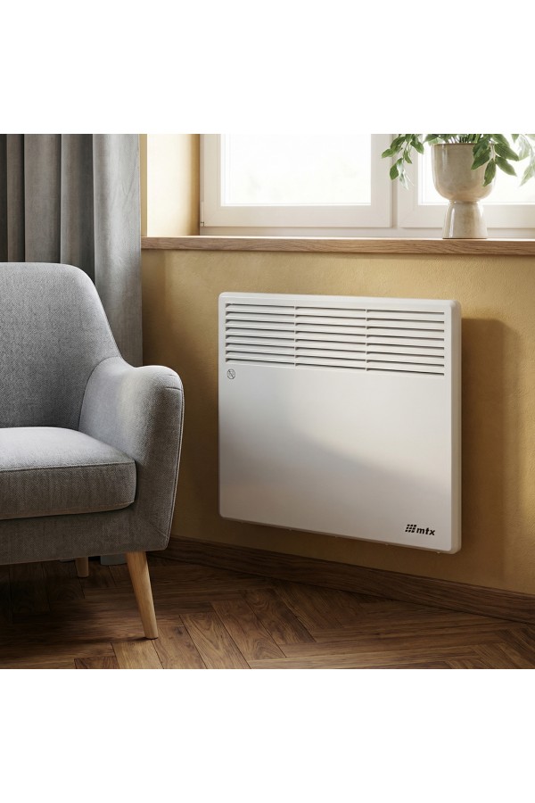 Конвектор электрический CH-1000, 1000 Вт, X-образный нагреватель, термостат, колеса  MTX