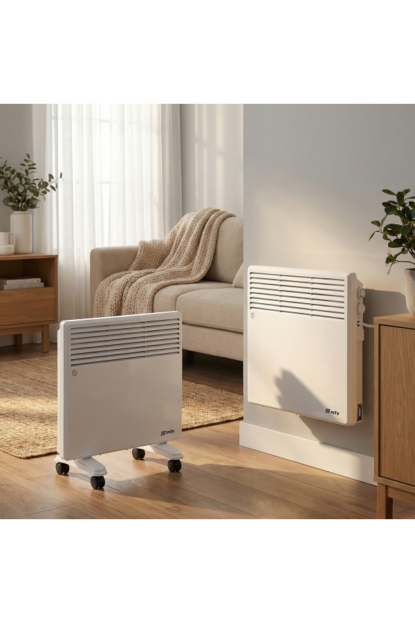 Конвектор электрический CH-1000, 1000 Вт, X-образный нагреватель, термостат, колеса  MTX