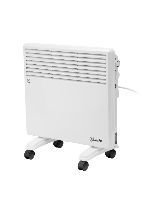 Конвектор электрический CH-1000, 1000 Вт, X-образный нагреватель, термостат, колеса  MTX