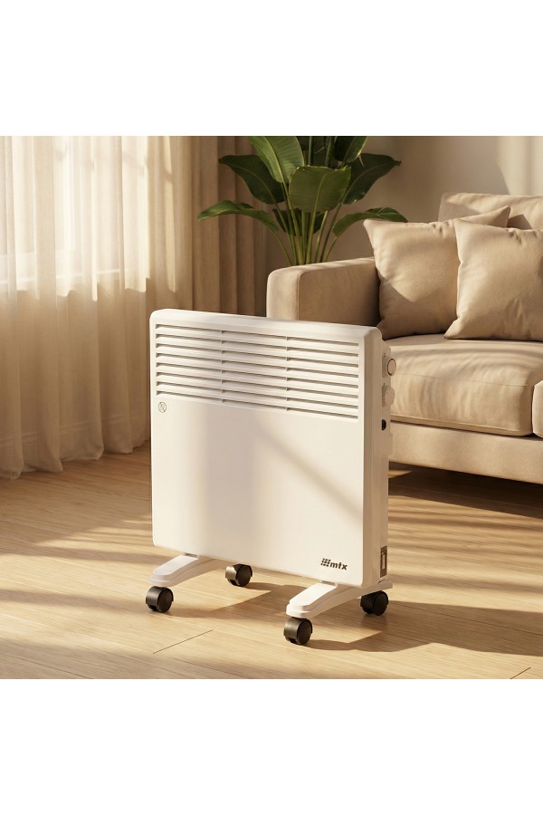 Конвектор электрический CH-1000, 1000 Вт, X-образный нагреватель, термостат, колеса  MTX