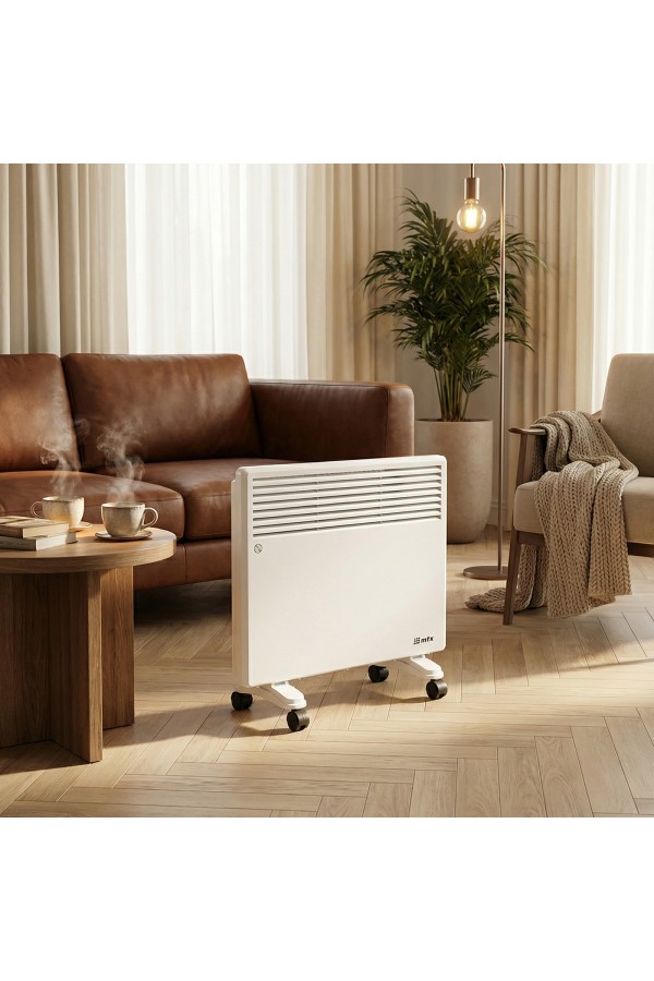 Конвектор электрический CH-1000, 1000 Вт, X-образный нагреватель, термостат, колеса  MTX