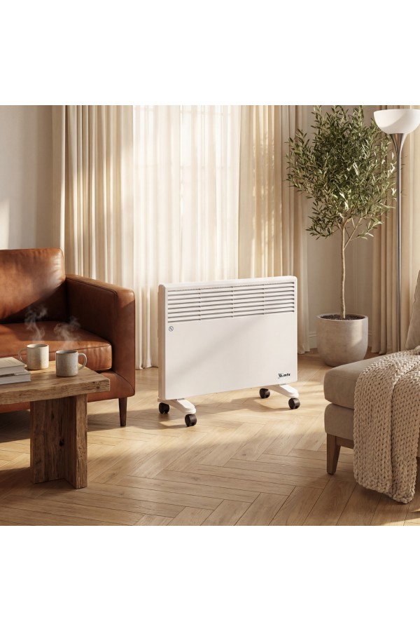 Конвектор электрический CH-1500, 1500 Вт, X-образный нагреватель, термостат, колеса  MTX