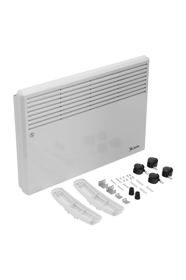 Конвектор электрический CH-1500, 1500 Вт, X-образный нагреватель, термостат, колеса  MTX