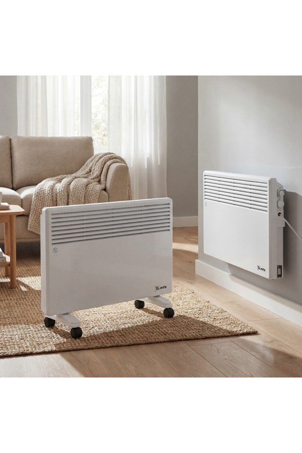 Конвектор электрический CH-1500, 1500 Вт, X-образный нагреватель, термостат, колеса  MTX