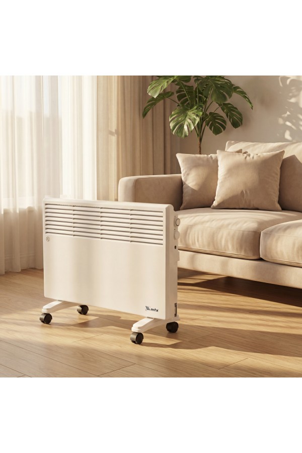 Конвектор электрический CH-1500, 1500 Вт, X-образный нагреватель, термостат, колеса  MTX
