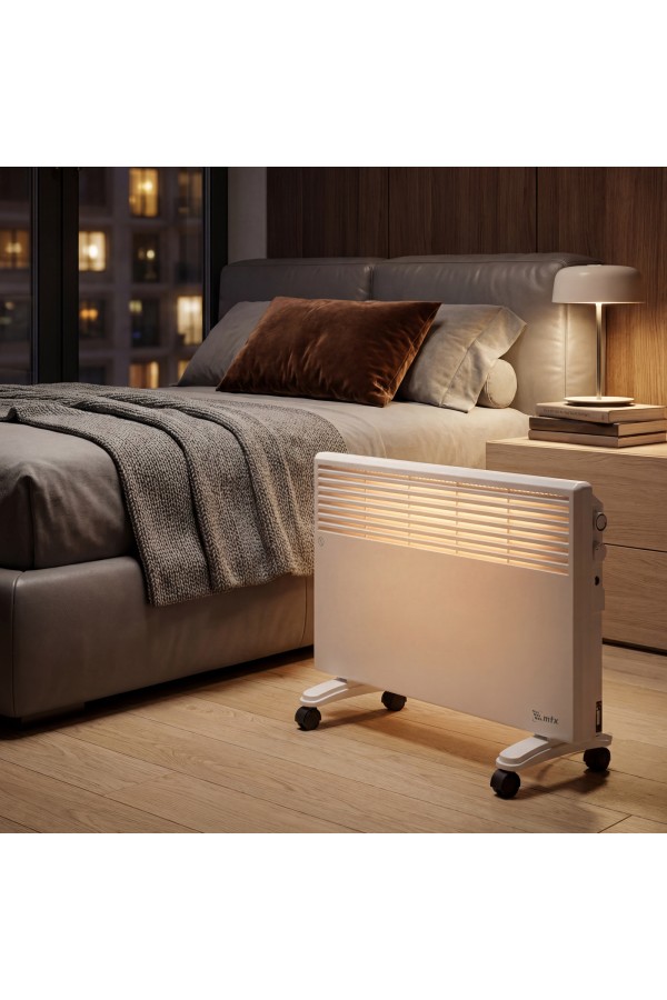 Конвектор электрический CH-2000, 2000 Вт, X-образный нагреватель, термостат, колеса  MTX