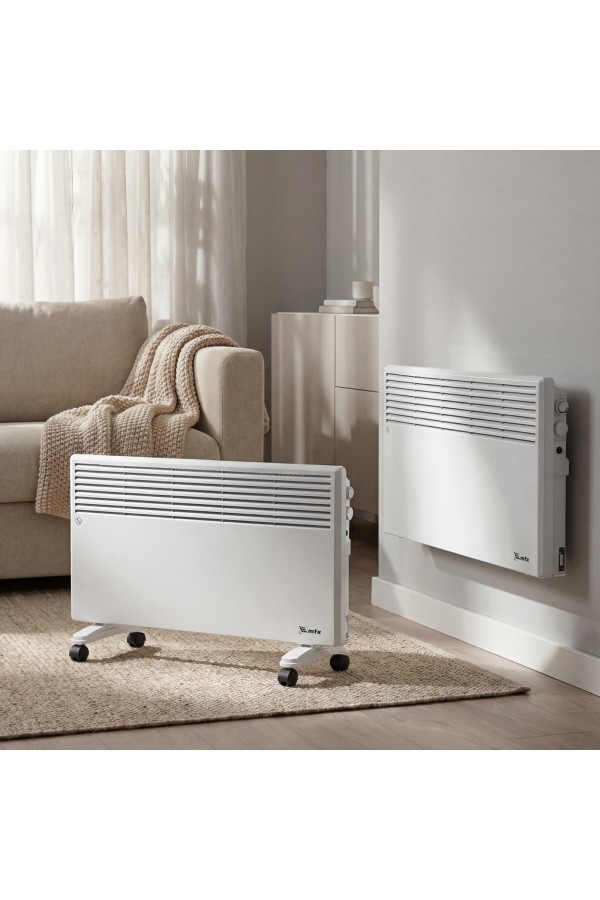 Конвектор электрический CH-2000, 2000 Вт, X-образный нагреватель, термостат, колеса  MTX