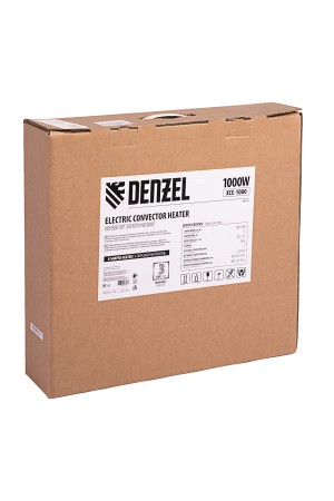 Конвектор электрический XCE-1000, 230 В, 1000 Вт, X-образный нагреватель Denzel