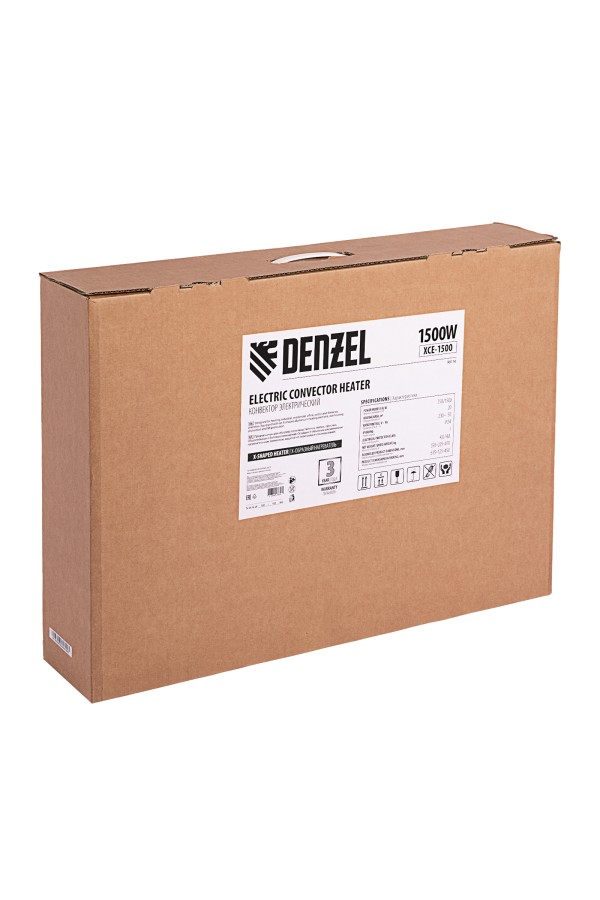 Конвектор электрический XCE-1500, 230 В, 1500 Вт, X-образный нагреватель Denzel