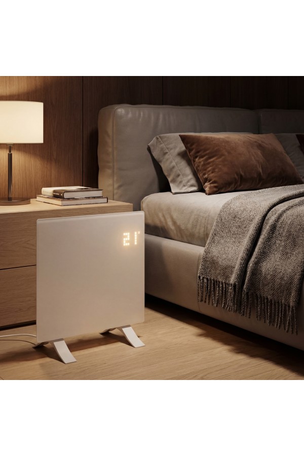 Конвектор электрический OptiPrime-1000, Wi-Fi, тачскрин, цифровой термостат, 1000 Вт Denzel