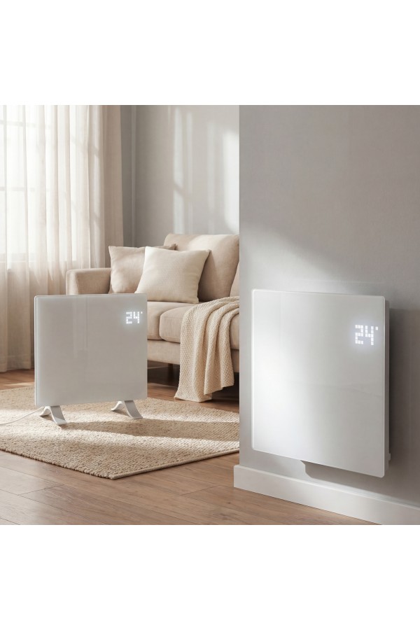 Конвектор электрический OptiPrime-1000, Wi-Fi, тачскрин, цифровой термостат, 1000 Вт Denzel