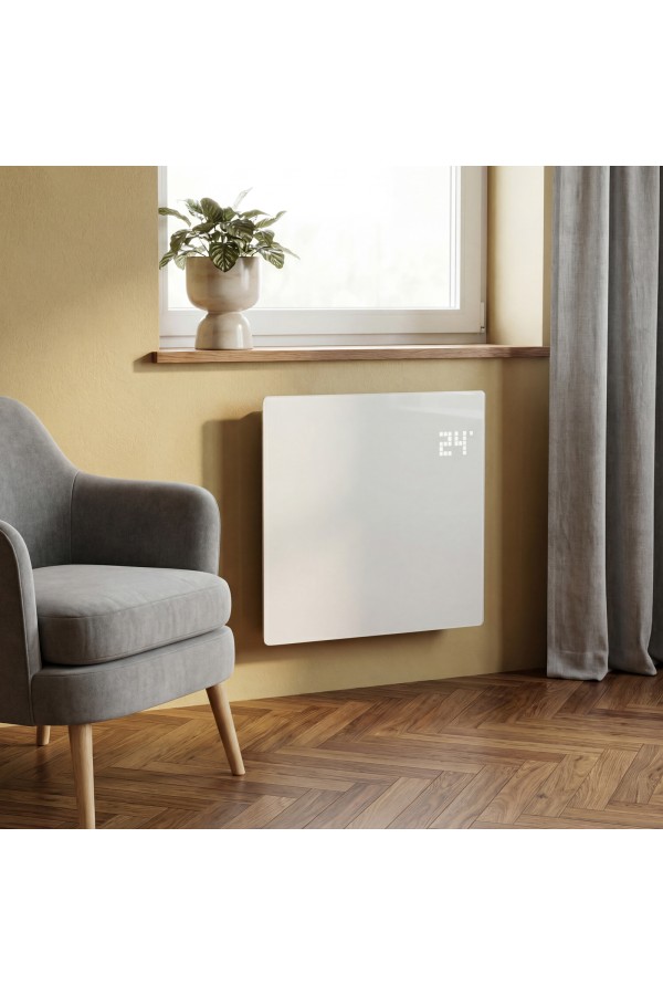 Конвектор электрический OptiPrime-1000, Wi-Fi, тачскрин, цифровой термостат, 1000 Вт Denzel