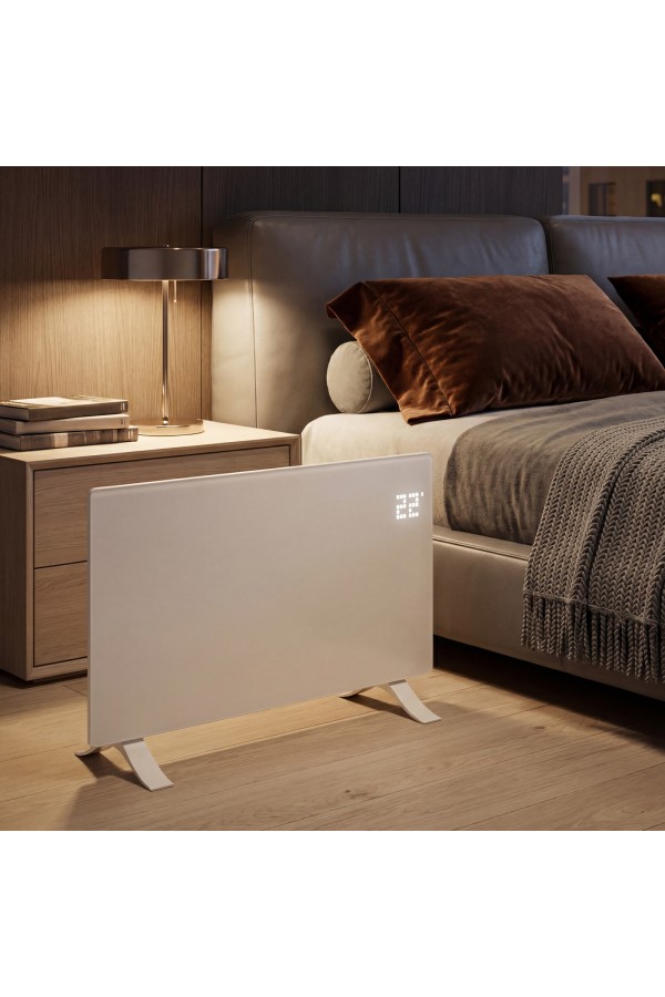 Конвектор электрический OptiPrime-2000, Wi-Fi, тачскрин, цифровой термостат, 2000 Вт Denzel