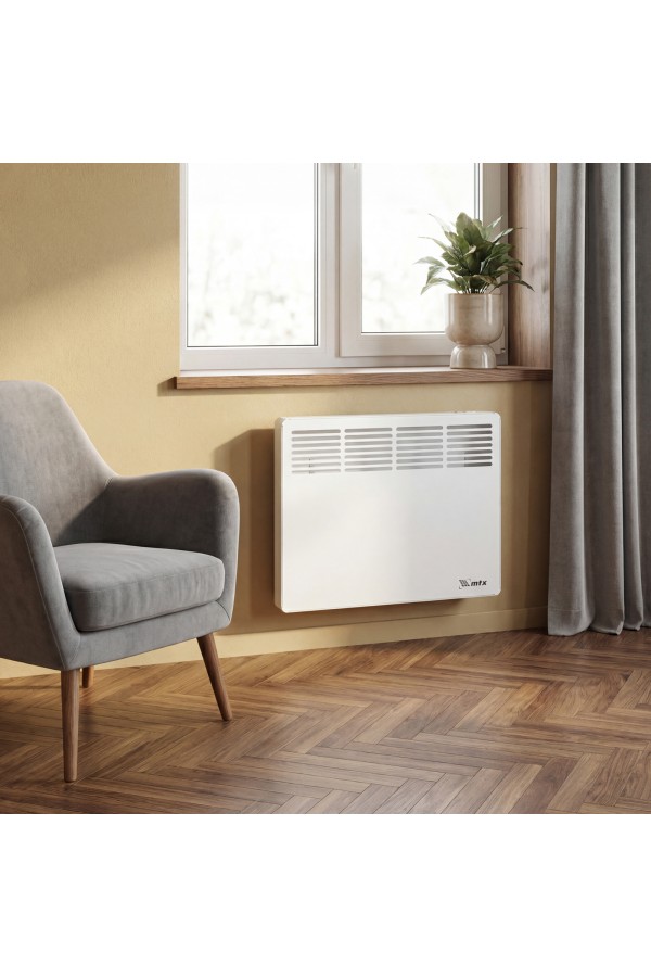 Конвектор электрический КМ-1000.1, 230 В, 1000 Вт, X-образный нагреватель, колеса, термостат MTX