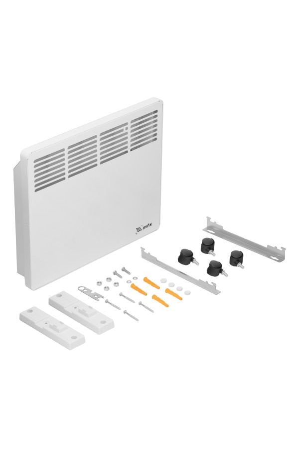 Конвектор электрический КМ-1000.1, 230 В, 1000 Вт, X-образный нагреватель, колеса, термостат MTX