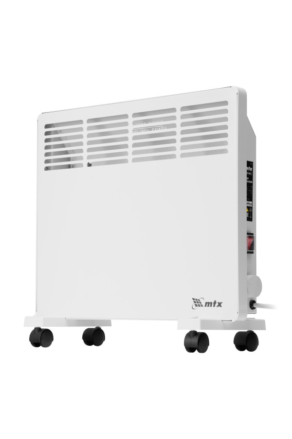 Конвектор электрический КМ-1000.1, 230 В, 1000 Вт, X-образный нагреватель, колеса, термостат MTX