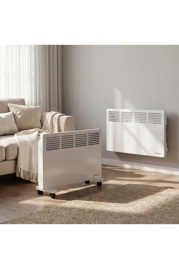 Конвектор электрический КМ-1500.2, 230 В, 1500 Вт, X-образный нагреватель, колеса, термостат MTX