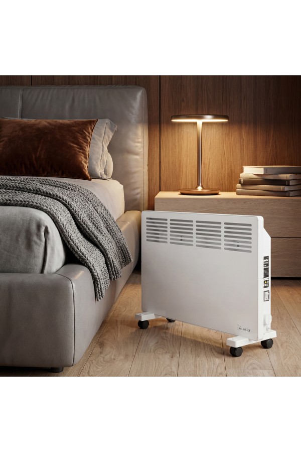 Конвектор электрический КМ-1500.2, 230 В, 1500 Вт, X-образный нагреватель, колеса, термостат MTX