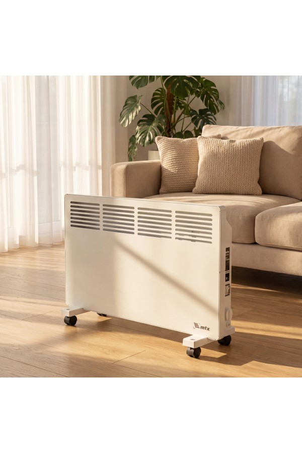 Конвектор электрический КМ-1500.2, 230 В, 1500 Вт, X-образный нагреватель, колеса, термостат MTX