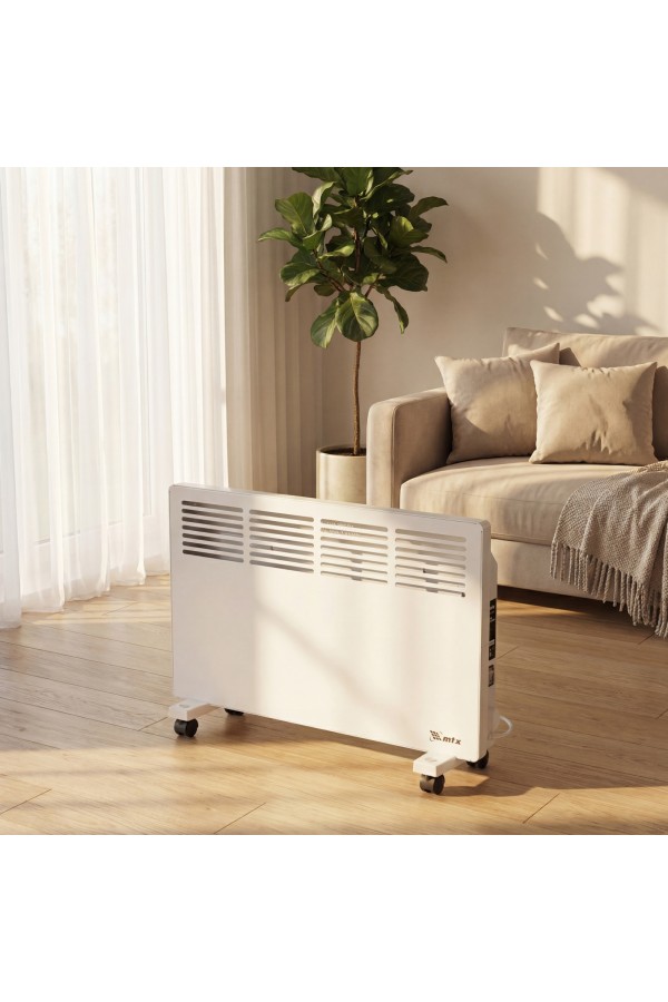 Конвектор электрический КМ-2000.2, 230 В, 2000 Вт, X-образный нагреватель, колеса, термостат MTX