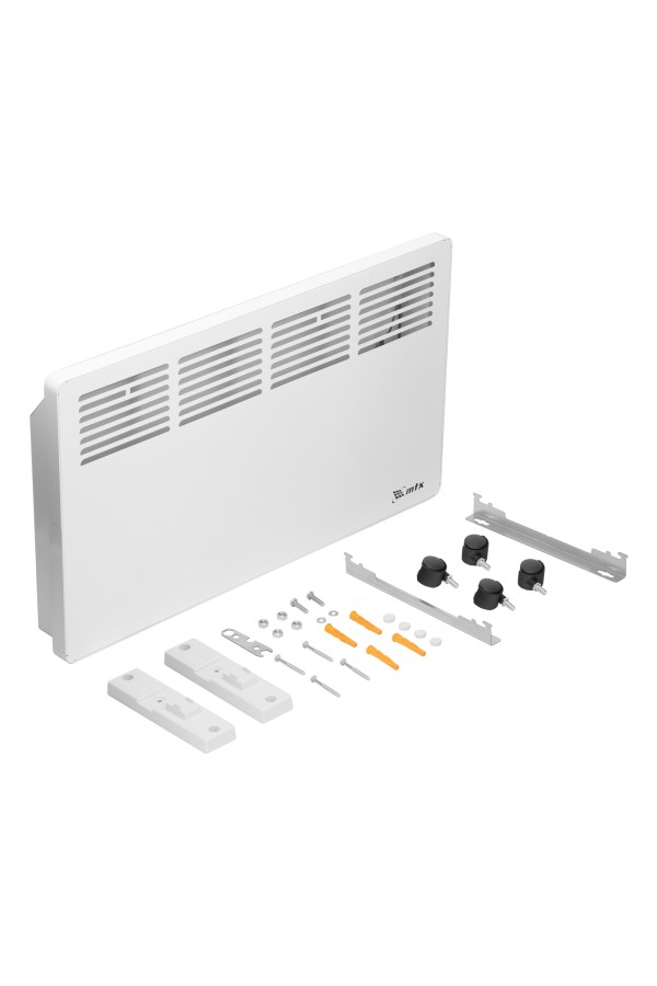 Конвектор электрический КМ-2000.2, 230 В, 2000 Вт, X-образный нагреватель, колеса, термостат MTX