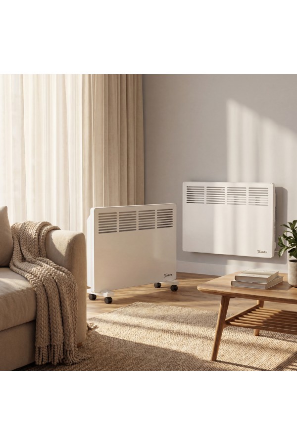 Конвектор электрический КМ-2000.2, 230 В, 2000 Вт, X-образный нагреватель, колеса, термостат MTX