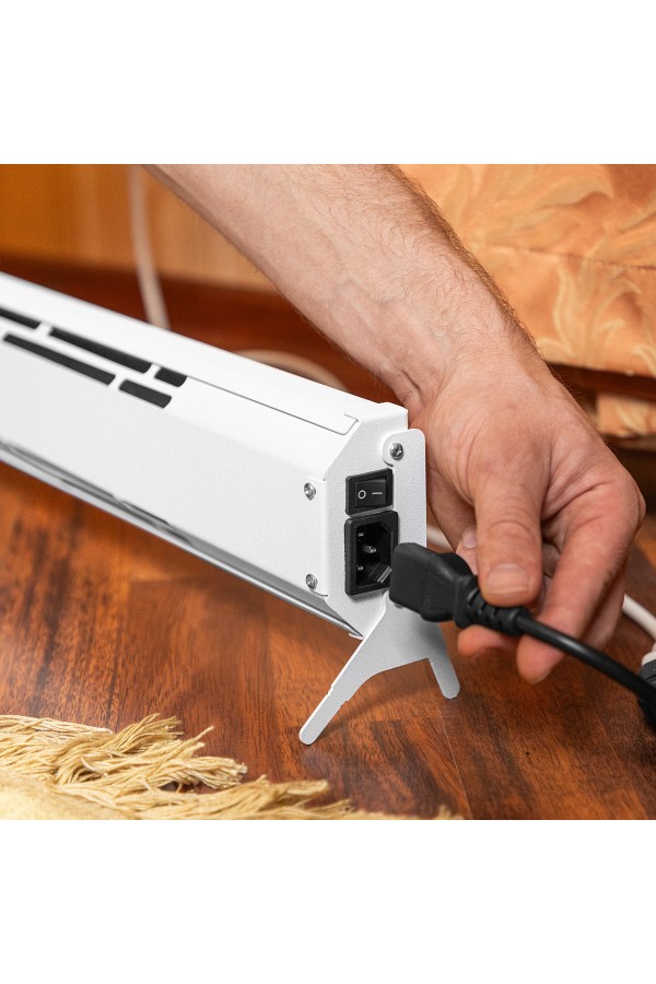 Конвектор электрический плинтусный ATRIC-300, 230 В, 300 Вт, ТЭН Denzel