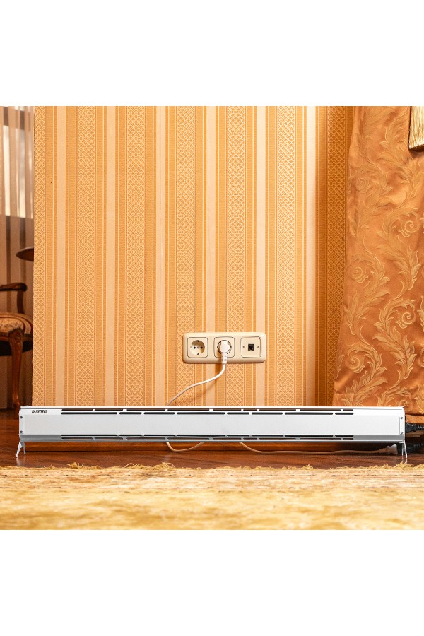 Конвектор электрический плинтусный ATRIC-300, 230 В, 300 Вт, ТЭН Denzel