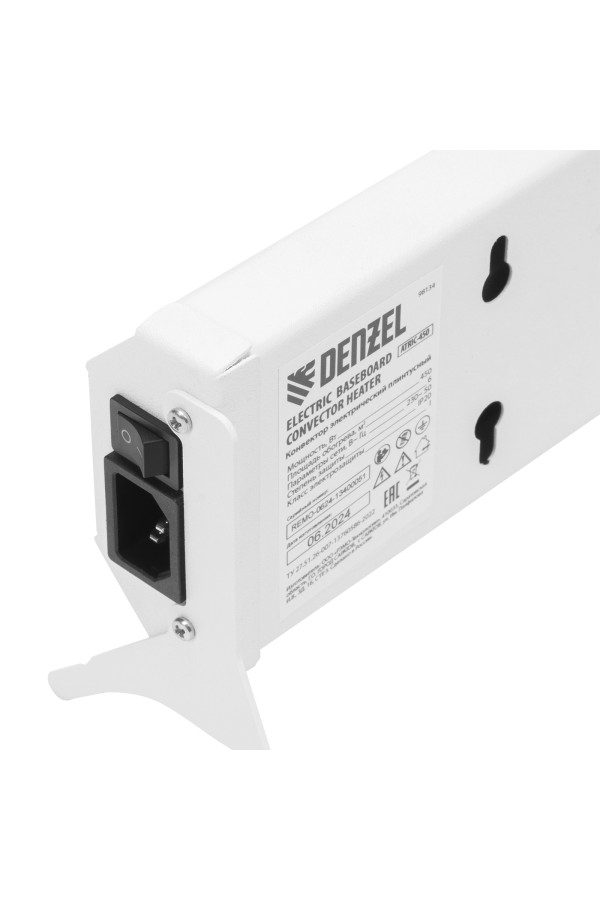 Конвектор электрический плинтусный ATRIC-450, 230 В, 450 Вт, ТЭН Denzel