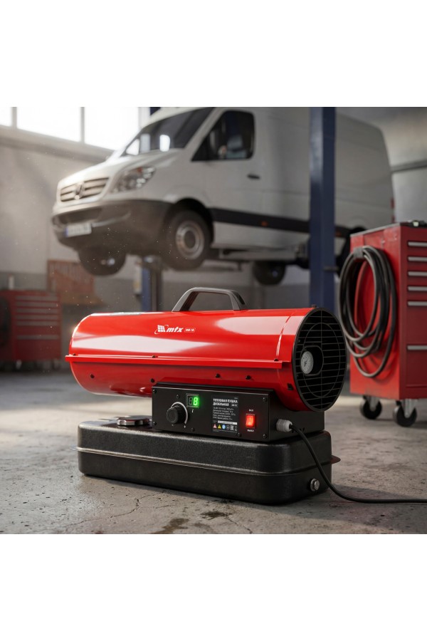 Дизельная тепловая пушка DHB-10i, 10 кВт, 400 м3/ч, прямой нагрев, термостат MTX