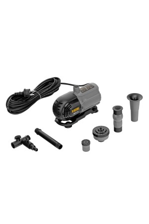 Насос фонтанный FNP31-24, 31 Вт, подъем 2,4 м, 1500 л/ч, колокольчик/2 каскада/гейзер Denzel