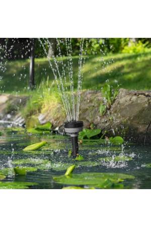 Насос фонтанный FNP110-34, 112 Вт, подъем 3,4 м, 3400 л/ч, колокольчик/каскад/гейзер Denzel