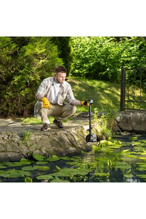 Насос фонтанный FNP110-34, 112 Вт, подъем 3,4 м, 3400 л/ч, колокольчик/каскад/гейзер Denzel