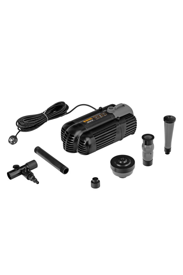 Насос фонтанный FNP90-39, 92 Вт, подъем 3,9 м, 3200 л/ч, колокольчик/каскад/гейзер Denzel