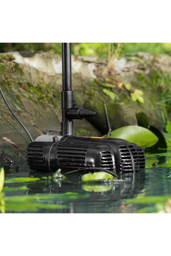 Насос фонтанный FNP90-39, 92 Вт, подъем 3,9 м, 3200 л/ч, колокольчик/каскад/гейзер Denzel