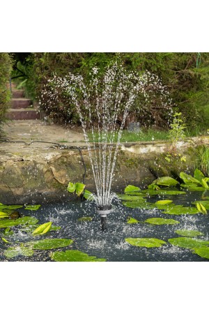 Насос фонтанный FNP90-39, 92 Вт, подъем 3,9 м, 3200 л/ч, колокольчик/каскад/гейзер Denzel