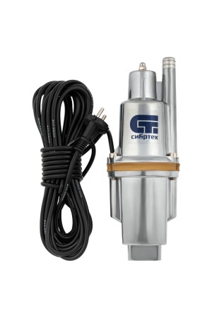 Вибрационный насос СВН300-10, верхний забор, 300 Вт, напор 75 м, 1200 л/ч, кабель 10 м Сибртех, 1200 л/ч