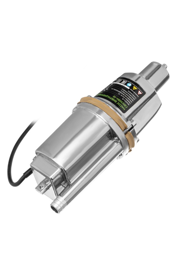 Вибрационный насос СВН300Н-10, нижний забор, 300 Вт, напор 75 м, 1200 л/ч, кабель 10 м Сибртех