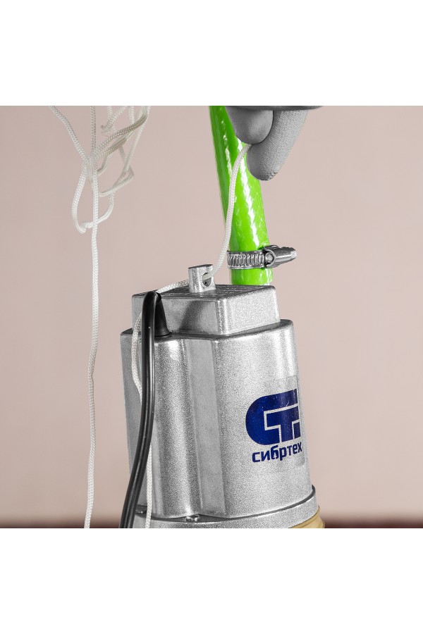 Вибрационный насос СВН300Н-10, нижний забор, 300 Вт, напор 75 м, 1200 л/ч, кабель 10 м Сибртех