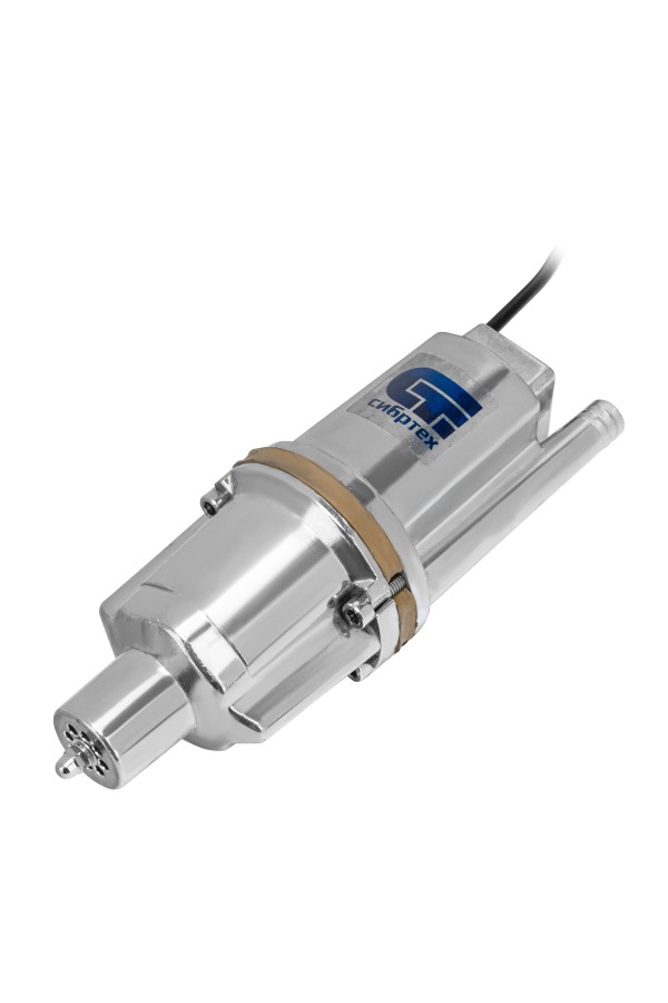 Вибрационный насос СВН300Н-15, нижний забор, 300 Вт, напор 75 м, 1200 л/ч, кабель 15 м Сибртех