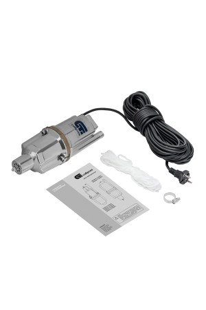 Вибрационный насос СВН300Н-15, нижний забор, 300 Вт, напор 75 м, 1200 л/ч, кабель 15 м Сибртех