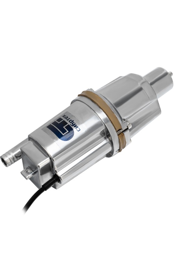 Вибрационный насос СВН300Н-15, нижний забор, 300 Вт, напор 75 м, 1200 л/ч, кабель 15 м Сибртех