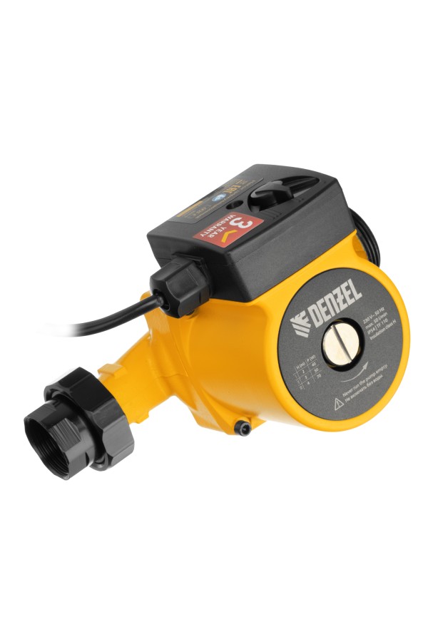 Циркуляционный насос CP25-4, напор 4 м, 50 л/мин, 1 м кабель, монт. длина 180 мм Denzel