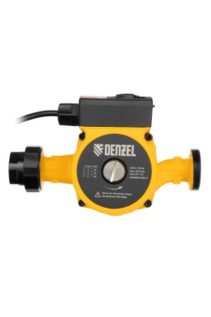 Циркуляционный насос CP25-6, напор 6 м, 50 л/мин, 1 м кабель, монт. длина 180 мм Denzel
