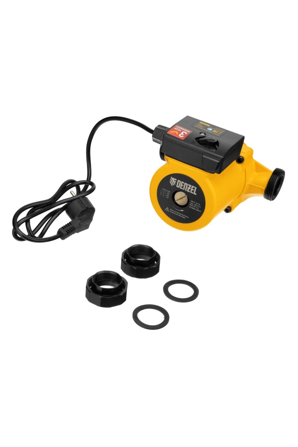 Циркуляционный насос CP25-8, напор 8 м, 130 л/мин, 1 м кабель, монт. длина 180 мм Denzel