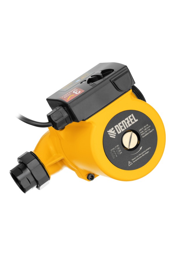 Циркуляционный насос CP25-8, напор 8 м, 130 л/мин, 1 м кабель, монт. длина 180 мм Denzel