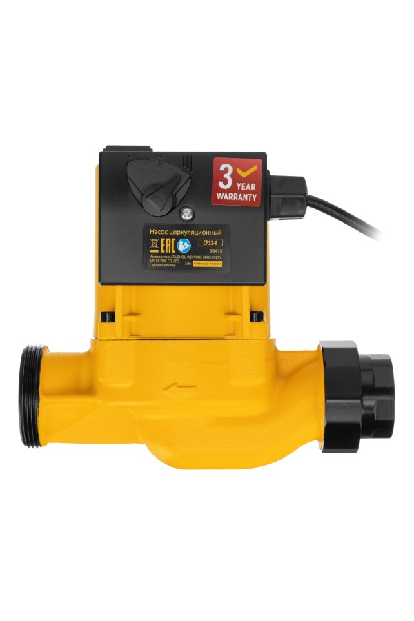 Циркуляционный насос CP32-8, напор 8 м, 160 л/мин, 1 м кабель, монт. длина 180 мм Denzel