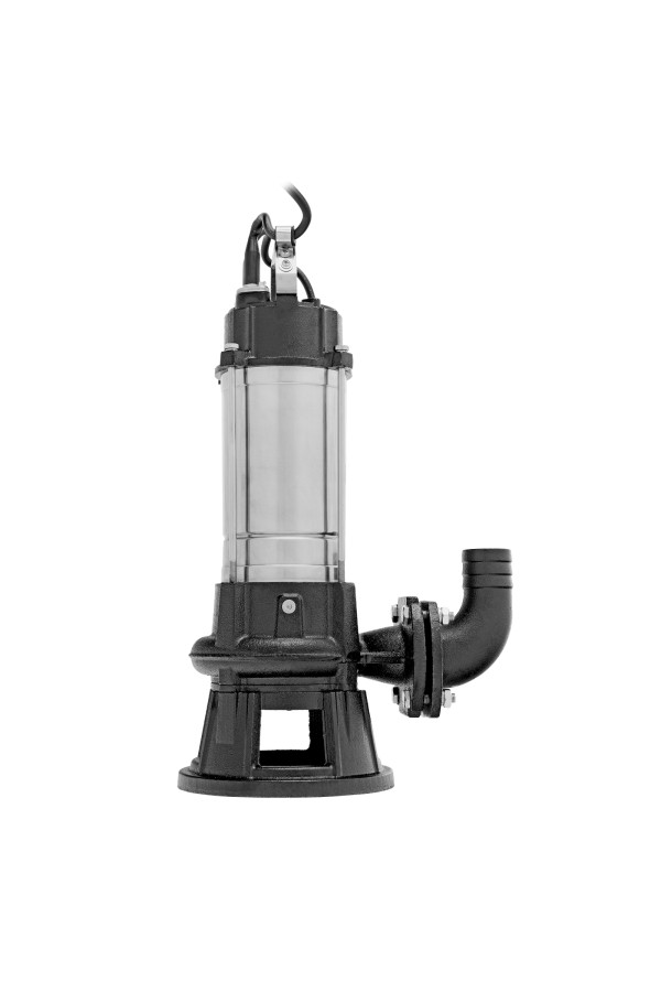Фекальный насос FP1800-KS, 1800 Вт, напор 17 м, 26000 л/ч, нож-измельчитель Denzel